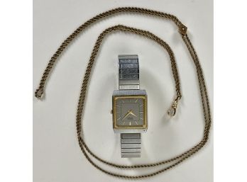 Men's Seiko Watch And Vintage FLD King Pocket Watch Chain