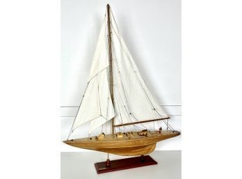 Vintage Shamrock Model Sailboat