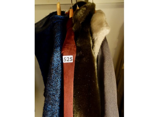 4 Vintage Coats Including Rothmoor Fur Collar Coat
