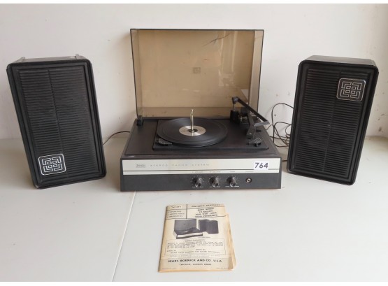 Vintage Sears Solid State Stereo Phono System/Record Player W/Speakers
