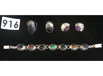 Native American, Mexican, & Isreali Sterling & Stone Jewelry