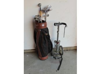 Lady Dunlop Golf Club Set W/ Bag & Pushcart