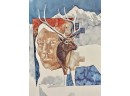 Signed, Numbered Print By Dyanne Strongbow, 'The Mountain Hunter'