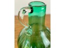 Vintage Handblown Art Glass Handled Vase