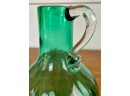Vintage Handblown Art Glass Handled Vase