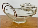 Mid Century Chip And Dip Set With Handles