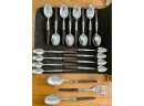 Gorgeous Mid Century Northland Napa Valley Flatware For 8, Missing One Salad Fork