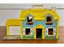 Vintage Fisher Price House With Some Furnishings
