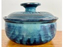 Fun Signed Art Pottery Lidded Bowl