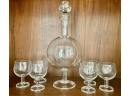 Fun Mid Century Decanter And Glasses