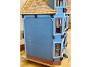 Gorgeous Handmade Doll House With Working Electric, Some Furnishings, & Wheeled Platform