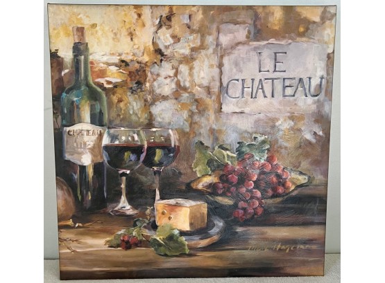 Canvas Art Of Cheese & Wine
