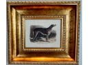 Exquisite Artwork Of Dogs Set Of 3 In Gold Frames