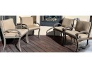 4 Patio Chairs With Cushions