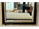 Gold And Black Lacquer Finish Mirror