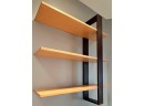 Modern Shelves Light And Dark Wood- Set Of 2
