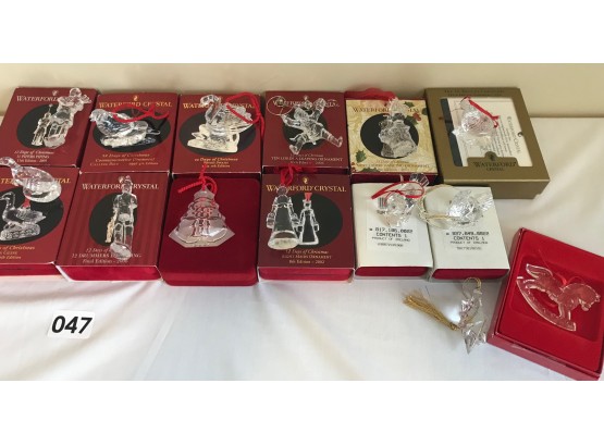 Waterford Crystal 12 Days Of Christmas Ornaments & More