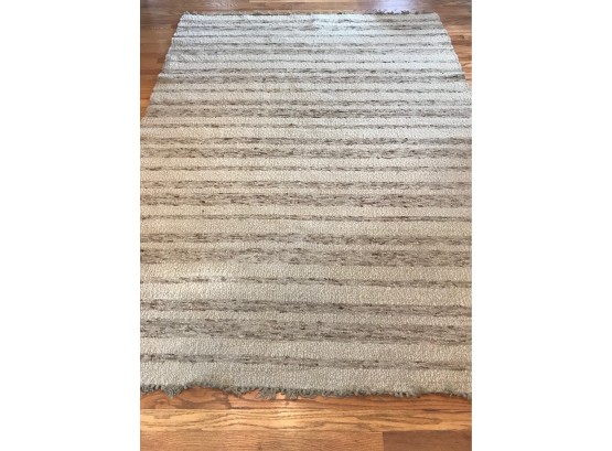 Soft Woven Neurtral Rug, 66' X 91' Without Fringe