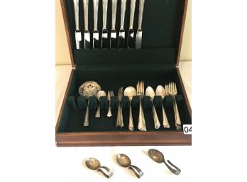 45 Pieces Of Gorham Greenbriar Sterling Flatware & 3 Baby Spoons, 2 Marked Sterling