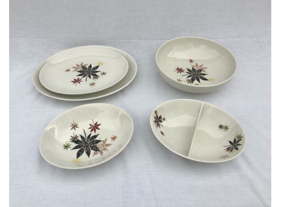5 Peter Terris By Shenango Mid Century Serving Pieces
