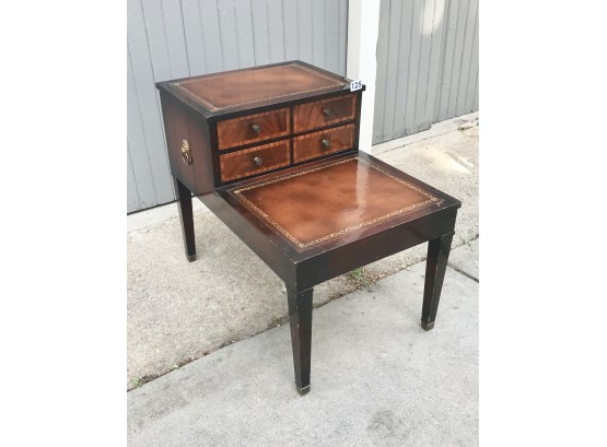 Vintage Two Tiered Side Table W/Drawer