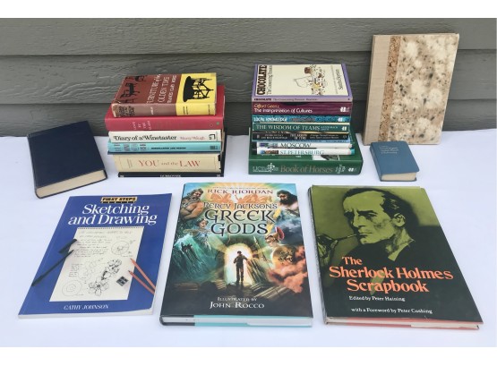 Large Selection Of NonFiction: Wine, Anthropology, Sherlock Holmes, Drawing, Travel, Horses, & More