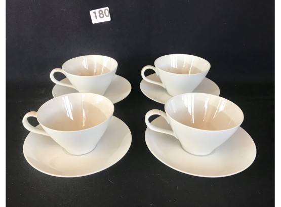 4 Mid Century Noritake 'Angela' Teacups And Saucers In Storage