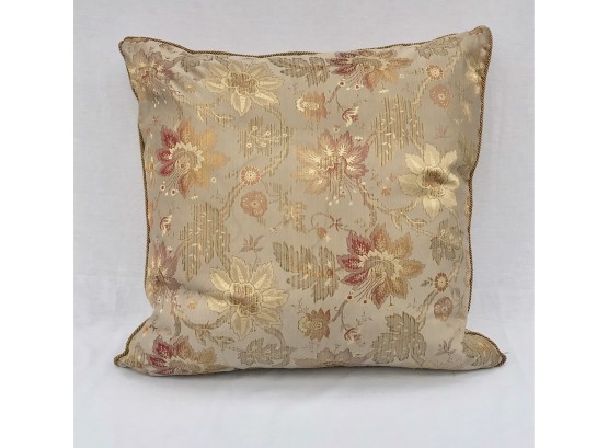 Large Down Filled Pillow W/Silk Pillowcase