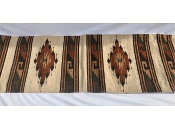 100% Wool Zapotec Indian Weaving In Creams & Earth Tones