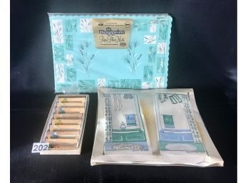 Mid Century Place Mats, Hand Towels, & Seat Placeholders