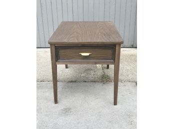 Great Laminate Top Mid Century Side Table W/Drawer