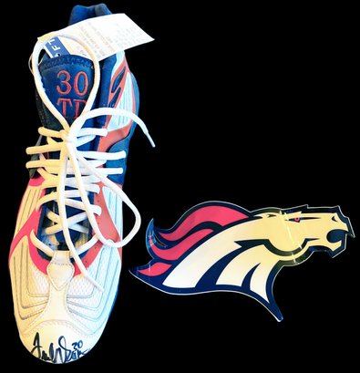 Terrell Davis - Left Cleat, Signed - (1 Of 2)