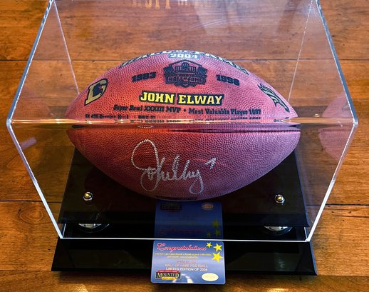 Elway Signed Football- 2004