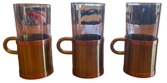 3- Beucler Brass & Copper Glasses