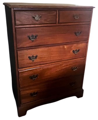 Tall Boy Solid Wood Chest Of Drawers, Country French Cottage Rustic Dresser
