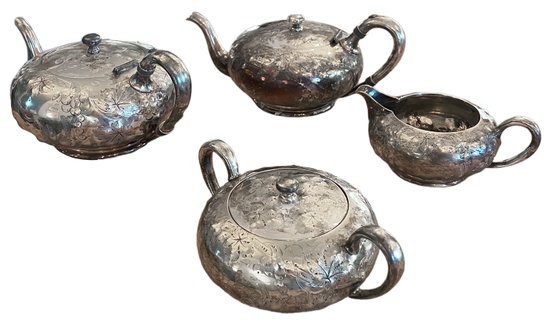 Silver Tea Set- 4 Pieces