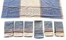 Table Cloth- Blue & Grey With Napkins 132 X 60