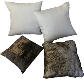 Lot Of 4 Pillows- 2 Euro Fillers