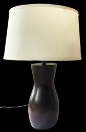 LAMP WITH WOODEN BASE