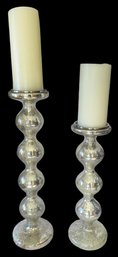 CRATE & BARREL- Tall Candlesticks