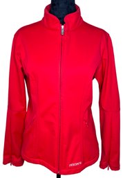 DESCENTE- Soft Shell, Fleeced Line Jacket, Red, Size 8
