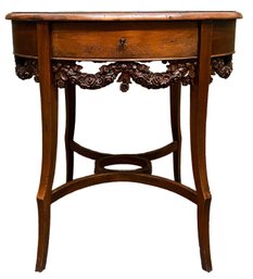 HABERSHAM OVAL HAND CARVED TABLE-