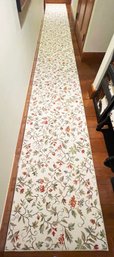 HALLWAY RUNNER- Beige Background Floral Design