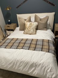 Queen Bedding- Down Comforter, Duvet, Pillows & Blanket