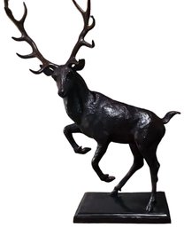 BRONZE STAG SCULPTURE