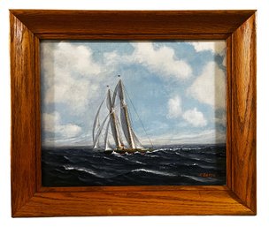 Sail Boat Painting- F. Breed