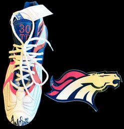 Terrell Davis - Left Cleat, Signed - (2 Of 2)