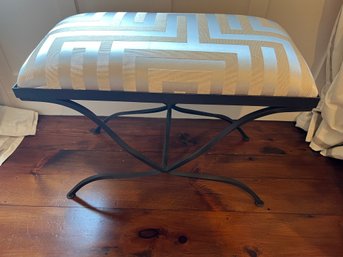 Iron Upholstered Bench