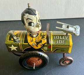 VINTAGE MARX JOLLY JOE WIND UP TIN TOY USA5 3/4'  1950'S -WORKS!  AS FOUND- WE CAN SHIP!