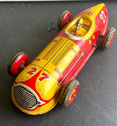 VINTAGE MARX INDY NO 27 TIN LITHO WIND UP RACE CAR- WE CAN SHIP!